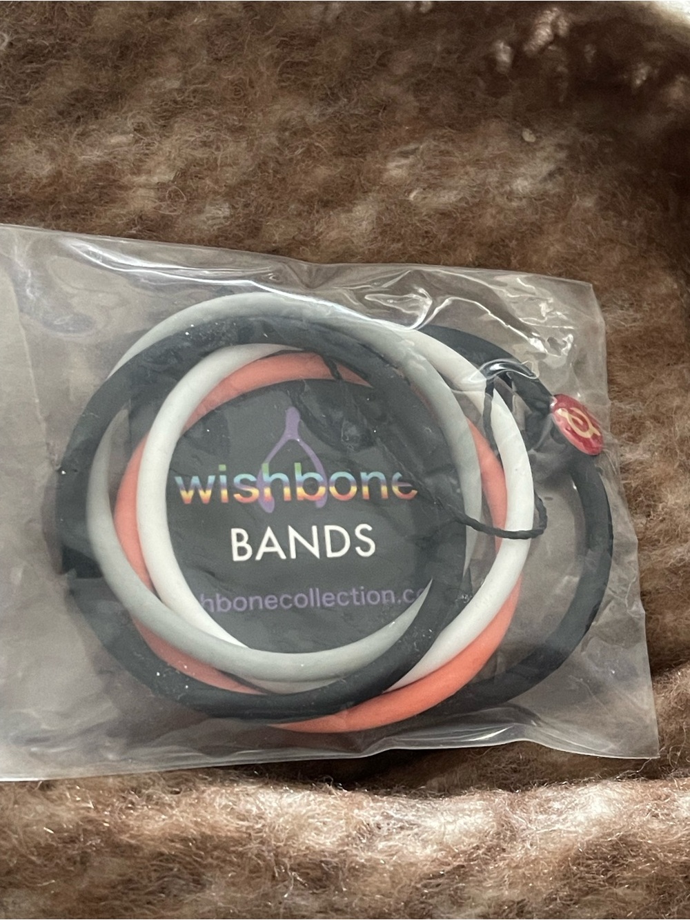Brand New Peloton Wishbone Silicone Hair Bands - Black, White, Coral